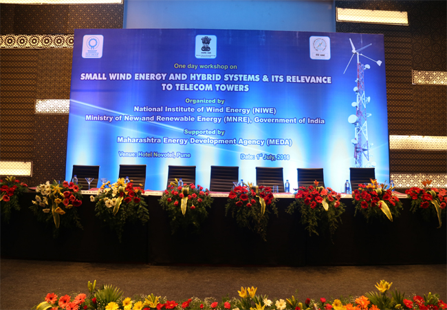 One day workshop on "Small Wind Energy and Hybrid Systems & its relevance to Telecom Tower" on 1st July, 2016 at Hotel Novotel, Pune